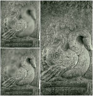 Optical illusion sculpture